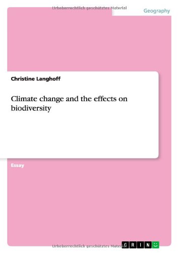 Climate change and the effects on biodiversity