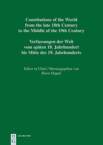 Constitutions of the World from the late 18th Century to the Middle of the 19th Century. Europe.. Constitutional Documents of Italy and Malta 1787-1850: Modena and Reggio - Verona / Malta