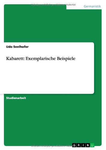 Kabarett: Exemplarische Beispiele