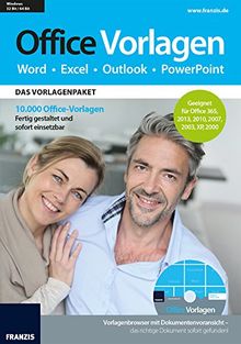 Franzis Verlag 10.000 Office Vorlagen: Fertig gestaltete und sofort einsetzbare Vorlagen für Office 2010, 2013 und 365