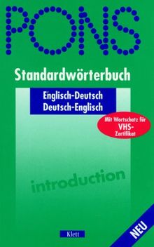 PONS Standardwörterbuch, Englisch