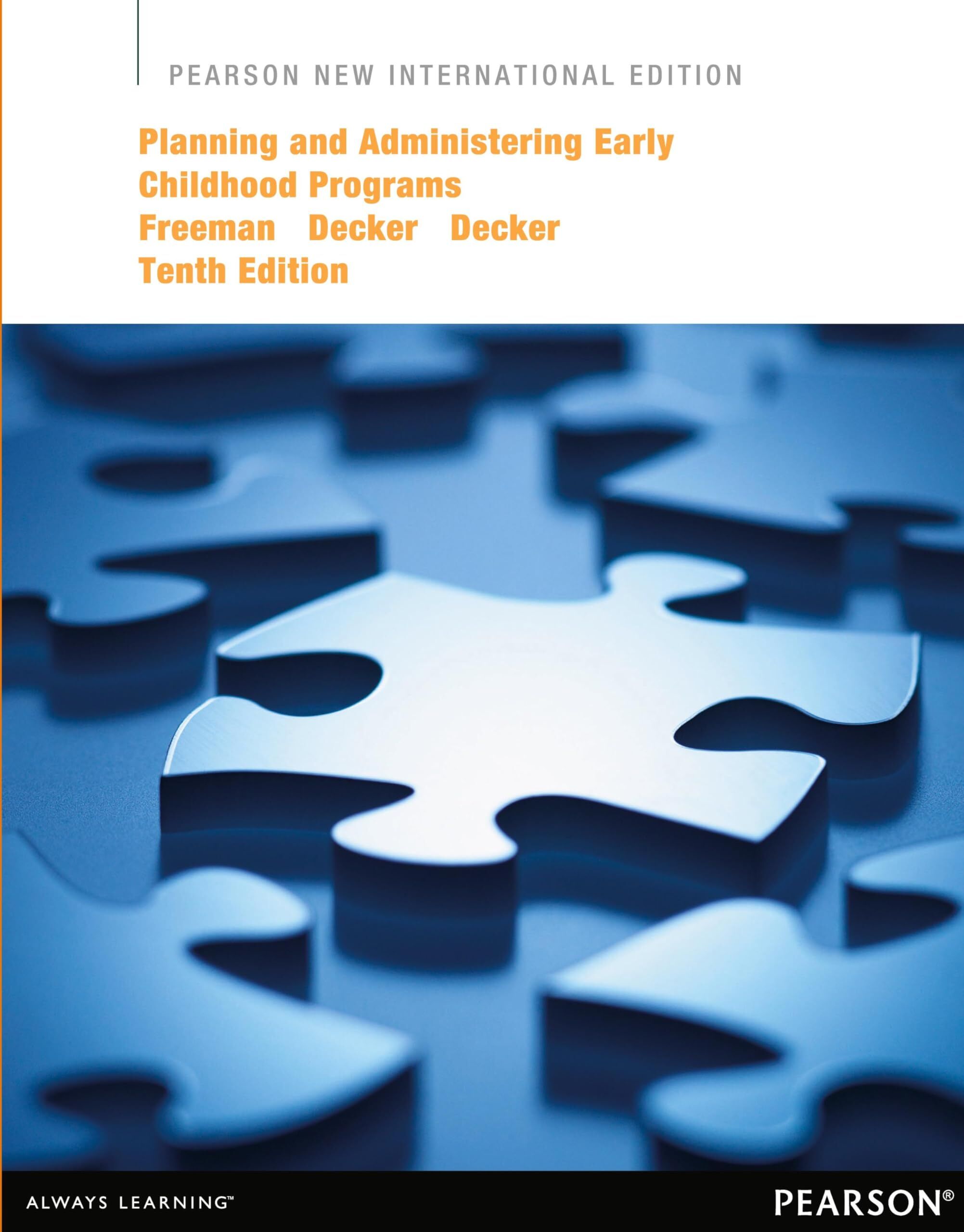 Planning and Administering Early Childhood Programs