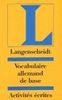 Langenscheidt Vocabulaire allemand de base, Activites ecrites