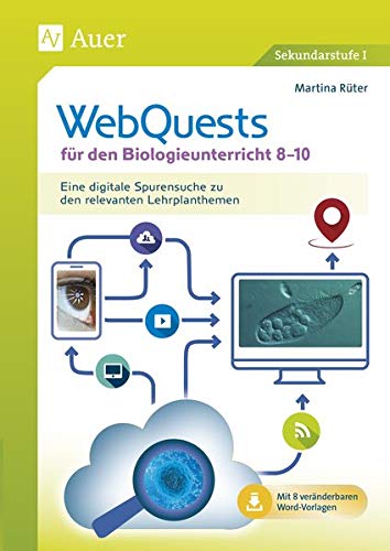 WebQuests für den Biologieunterricht 8-10: Eine digitale Spurensuche zu den relevanten Lehrplanthemen (8. bis 10. Klasse)