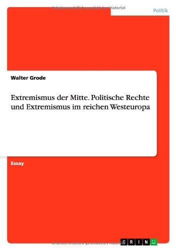Extremismus der Mitte. Politische Rechte und Extremismus im reichen Westeuropa