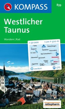 Westlicher Taunus: Wander- und Radtourenkarte. 1:50.000. GPS-genau