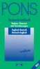PONS Fachwörterbuch, Banken, Finanzen und Versicherungen, Englisch-Deutsch/Deutsch-Englisch