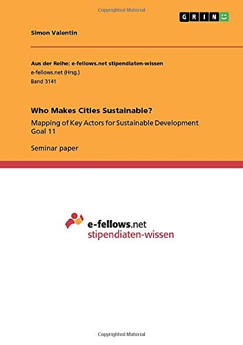 Who Makes Cities Sustainable?: Mapping of Key Actors for Sustainable Development Goal 11