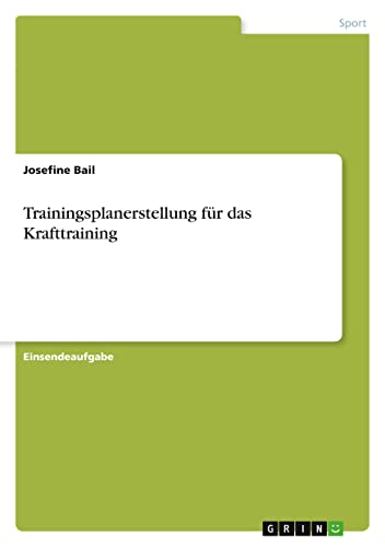 Trainingsplanerstellung für das Krafttraining