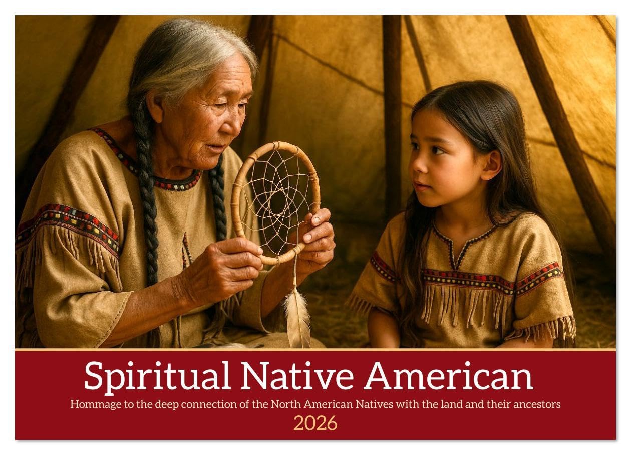 Spiritual Native American (Wall Calendar 2026 DIN A2 landscape), CALVENDO 12 Month Wall Calendar: Images that caress the soul - full of quiet strength, deep wisdom and spiritual connection.