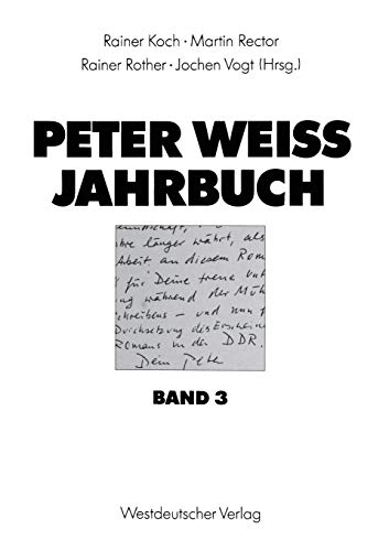 Peter Weiss Jahrbuch, Bd.3