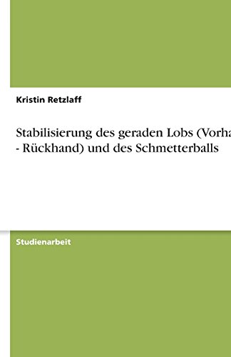 Stabilisierung des geraden Lobs (Vorhand - Rückhand) und des Schmetterballs