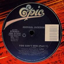 Billie Jean/You can't win (part 1, mixed masters series) [Vinyl Single]