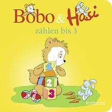 Bobo & Hasi zählen bis 3: Zählen lernen mit Bobo Siebenschläfer | Pappbilderbuch für Kinder ab 2 Jahren