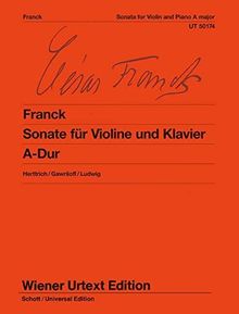 Sonate für Violine und Klavier A-Dur: Nach Autograf und Erstdruck. Violine und Klavier. (Wiener Urtext Edition)