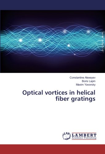 Optical vortices in helical fiber gratings