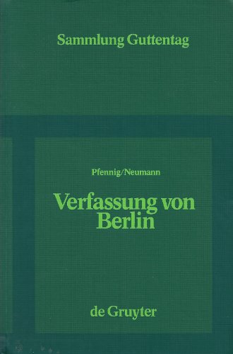 Verfassung von Berlin. Kommentar