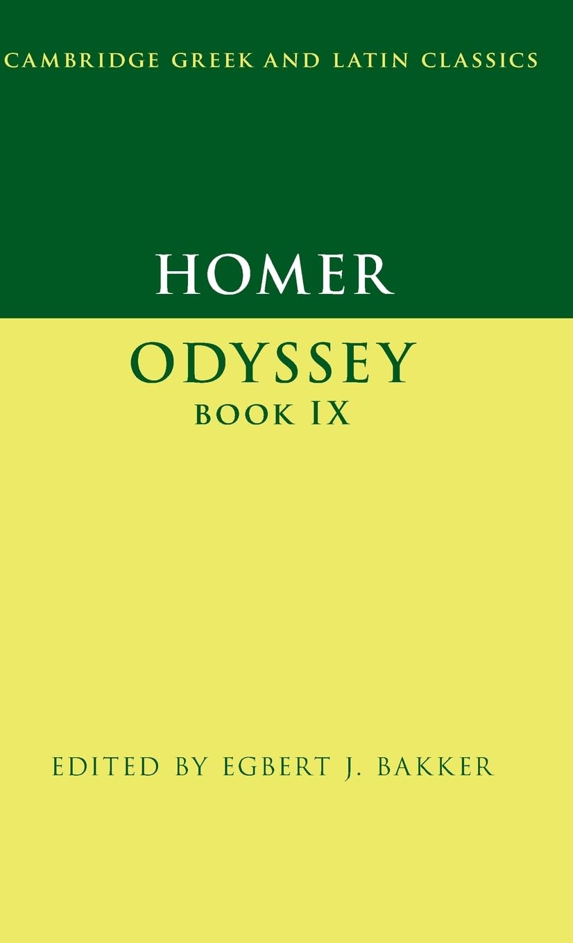 unbekannt Homer, Odyssey Book Ix (Cambridge Greek And Latin Classics)