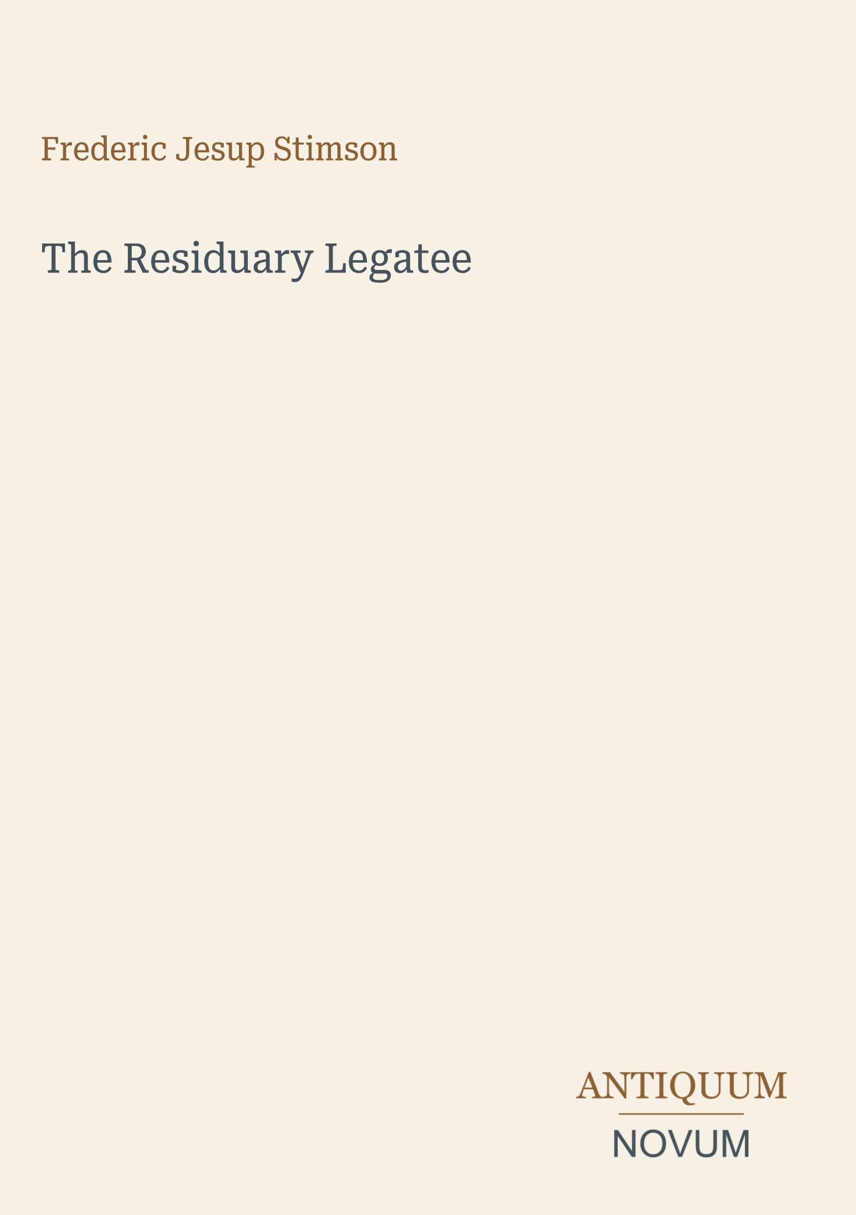The Residuary Legatee