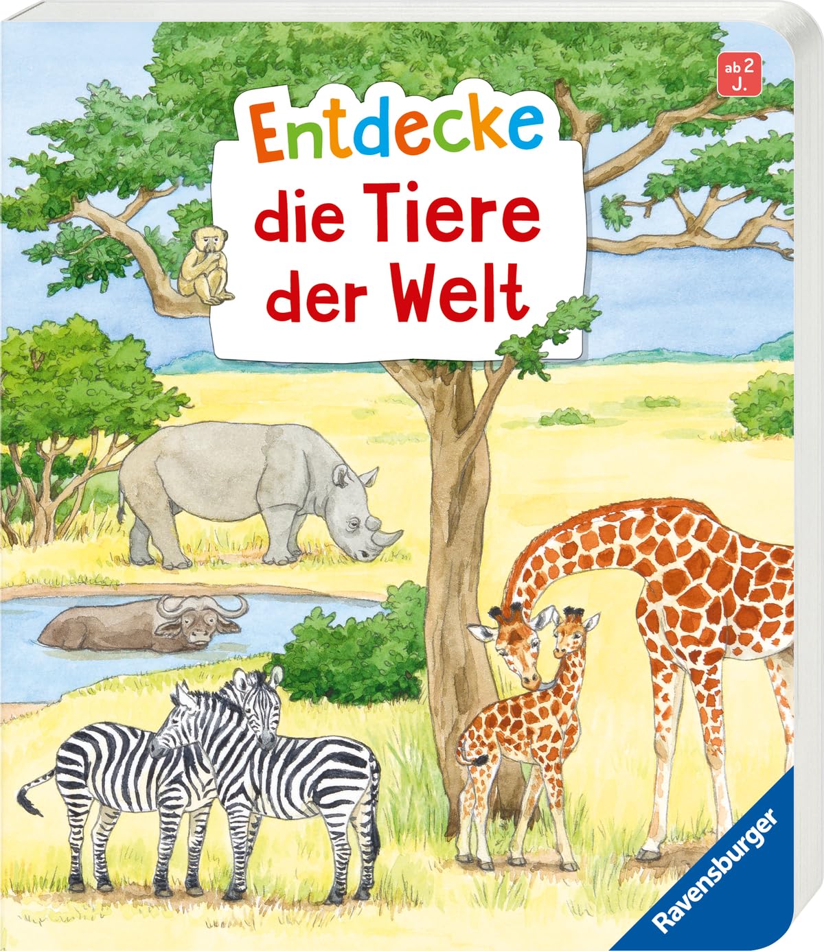 Entdecke die Tiere der Welt: Pappbilderbuch, Vorlesebuch, erstes Wissen ab 2 Jahren