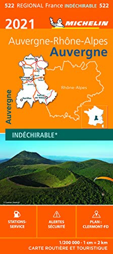Carte Michelin Auvergne 2021