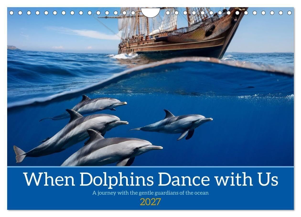 When Dolphins Dance with Us (Wall Calendar 2027 DIN A4 landscape), CALVENDO 12 Month Wall Calendar