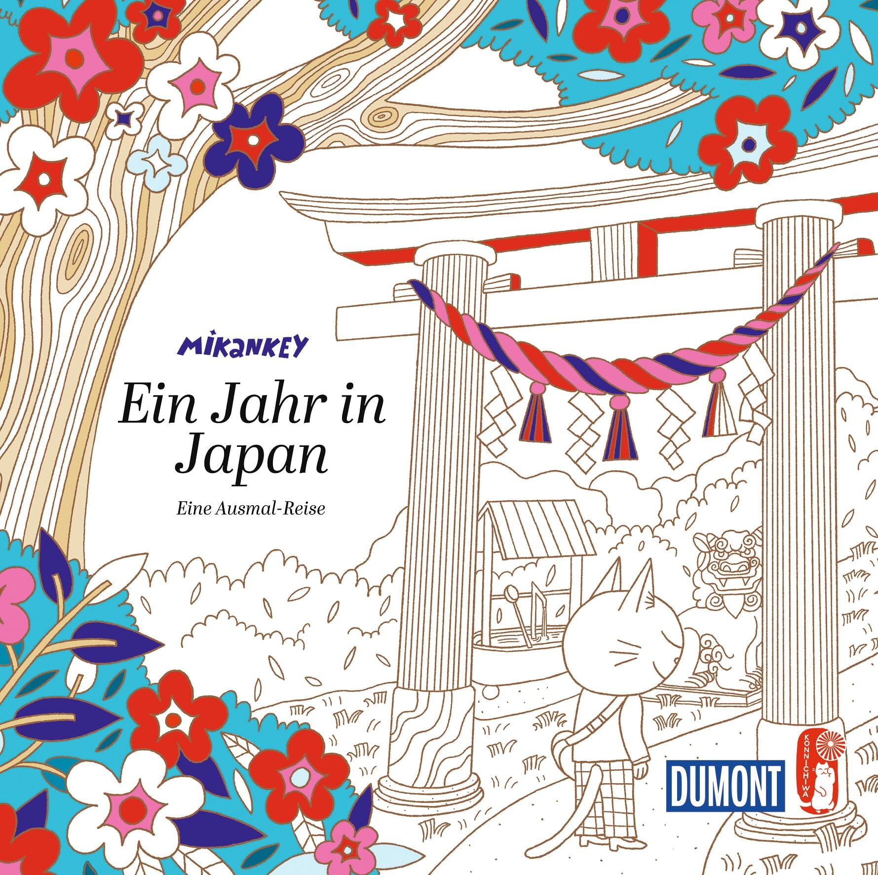 Ein Jahr in Japan: Eine Ausmal-Reise (DUMONT Geschenkbuch)
