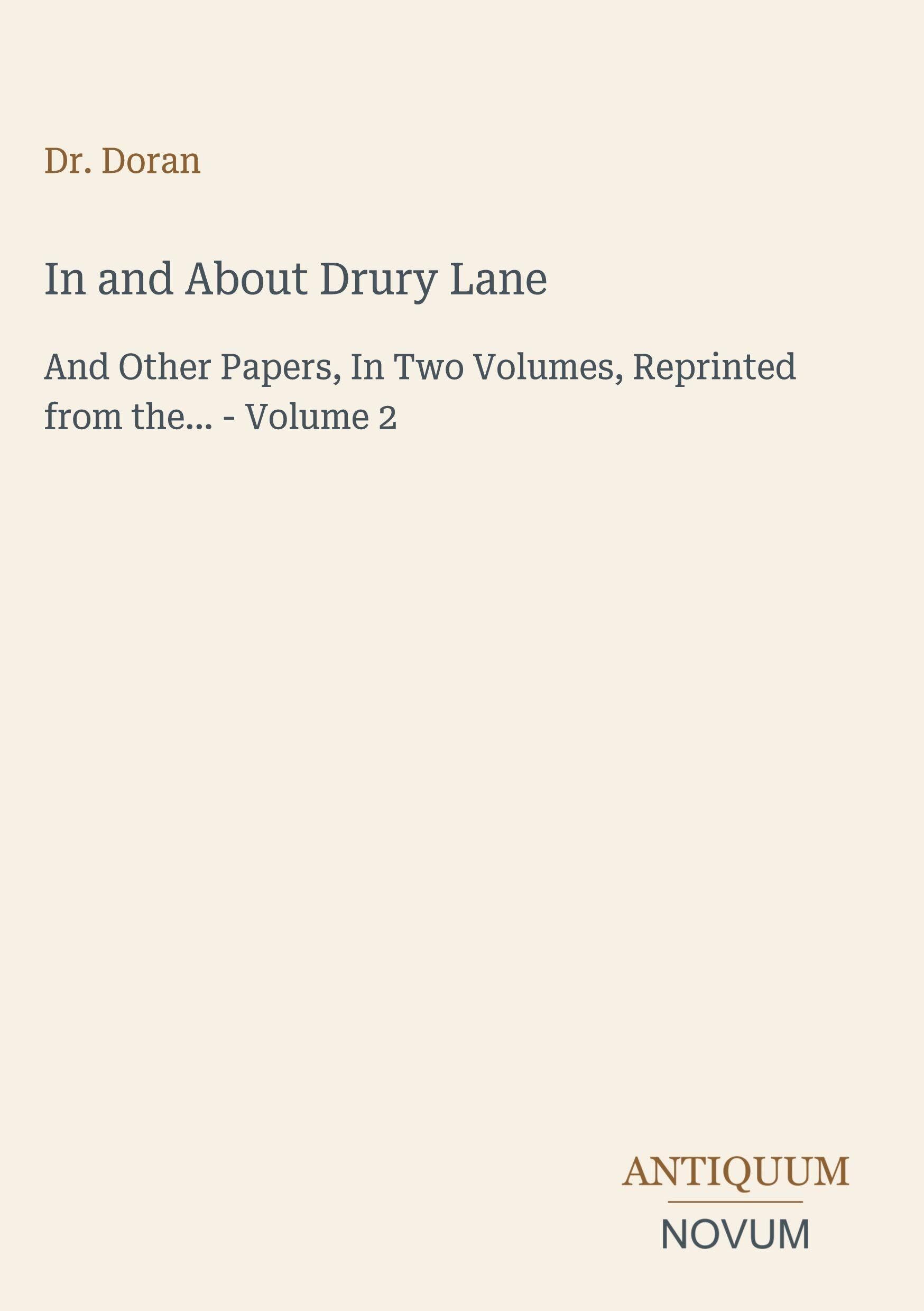 In and About Drury Lane