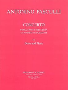 Concerto für Oboe und Klavier - sopra motivi dell'opera 'La Favorita' di Donizetti (MR 1879) von Antonino Pasculli  | Buch | Zustand gut