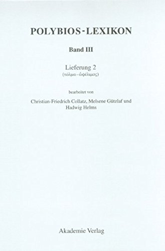 Polybios-Lexikon: (Tolma - ophelimos)
