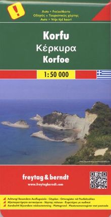 Freytag Berndt Autokarten, Korfu - Maßstab 1:50 000