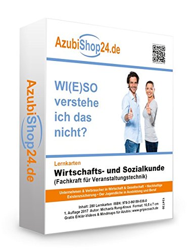 Lernkarten Wirtschafts- und Sozialkunde (Fachkraft für Veranstaltungstechnik): Erfolgreiche Prüfungsvorbereitung auf die Abschlussprüfung