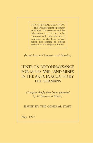 Hints on Reconnaissance for Mines and Land Mines in the Area Evacuated By The Germans