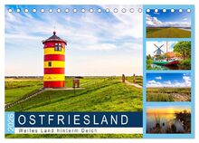 OSTFRIESLAND Weites Land hinterm Deich (Tischkalender 2026 DIN A5 quer), CALVENDO Monatskalender