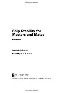 Ship Stability for Masters and Mates