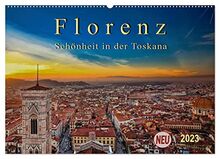 Florenz - Schönheit in der Toskana (Wandkalender 2023 DIN A2 quer), Calvendo Monatskalender