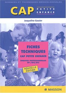 Fiches Techniques Cap Petite Enfance Epreuves Profe Book Condition Good Ebay