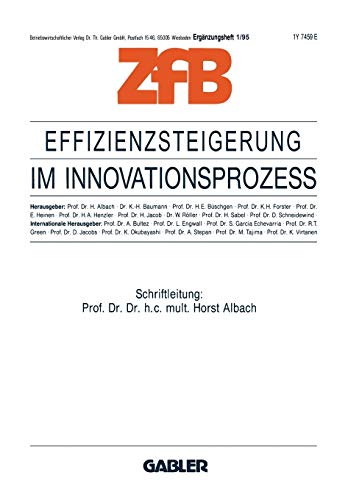 Effizienzsteigerung im Innovationsprozeß (Zeitschrift für Betriebswirtschaft, 1/95)