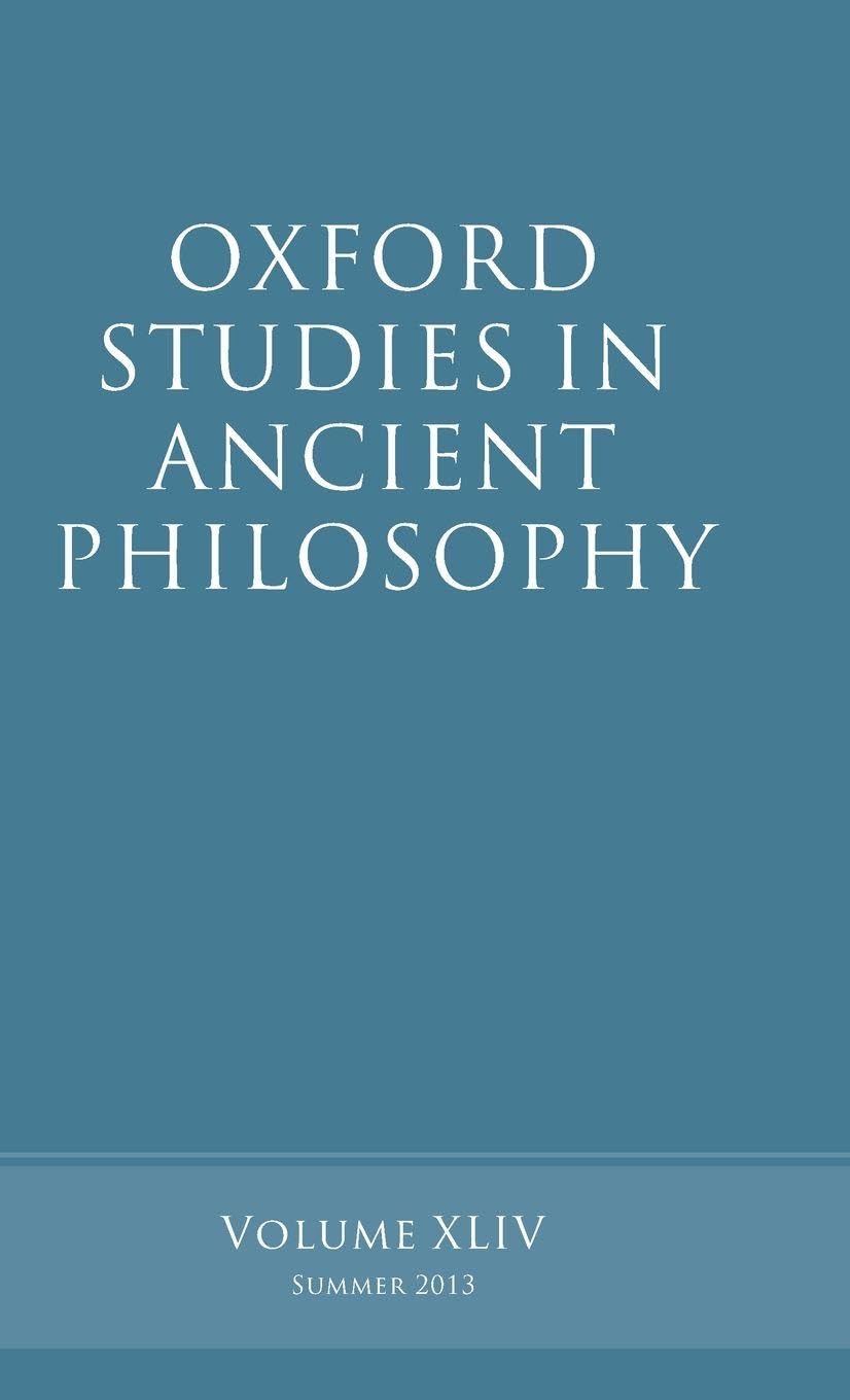 Oxford Studies in Ancient Philosophy: Volume 44