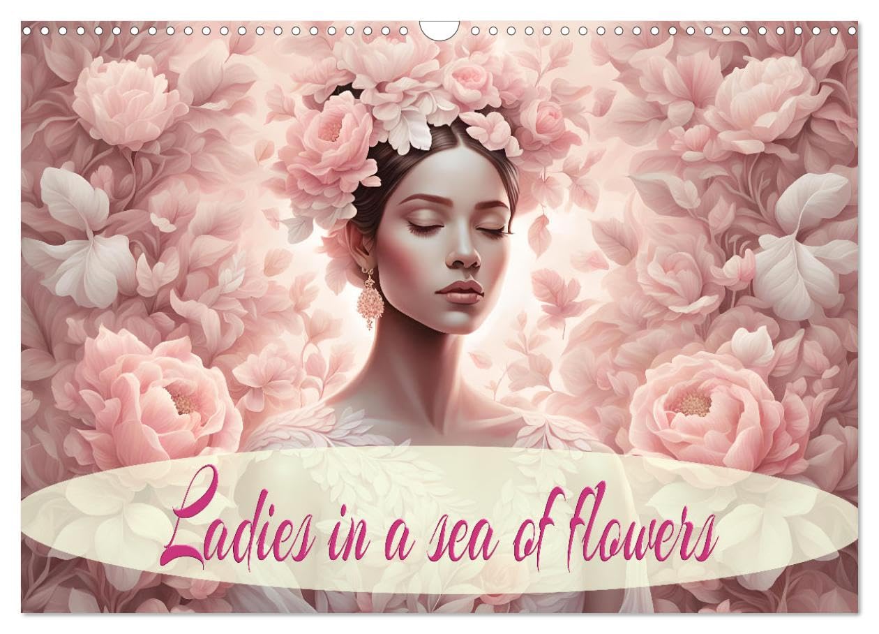Ladies in a sea of flowers (Wall Calendar 2026 DIN A3 landscape), CALVENDO 12 Month Wall Calendar: A year with ladies in a sea of blossom.