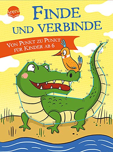 Finde und verbinde. Von Punkt zu Punkt für Kinder ab 6: Rätselblock mit Motiven zum Punkteverbinden