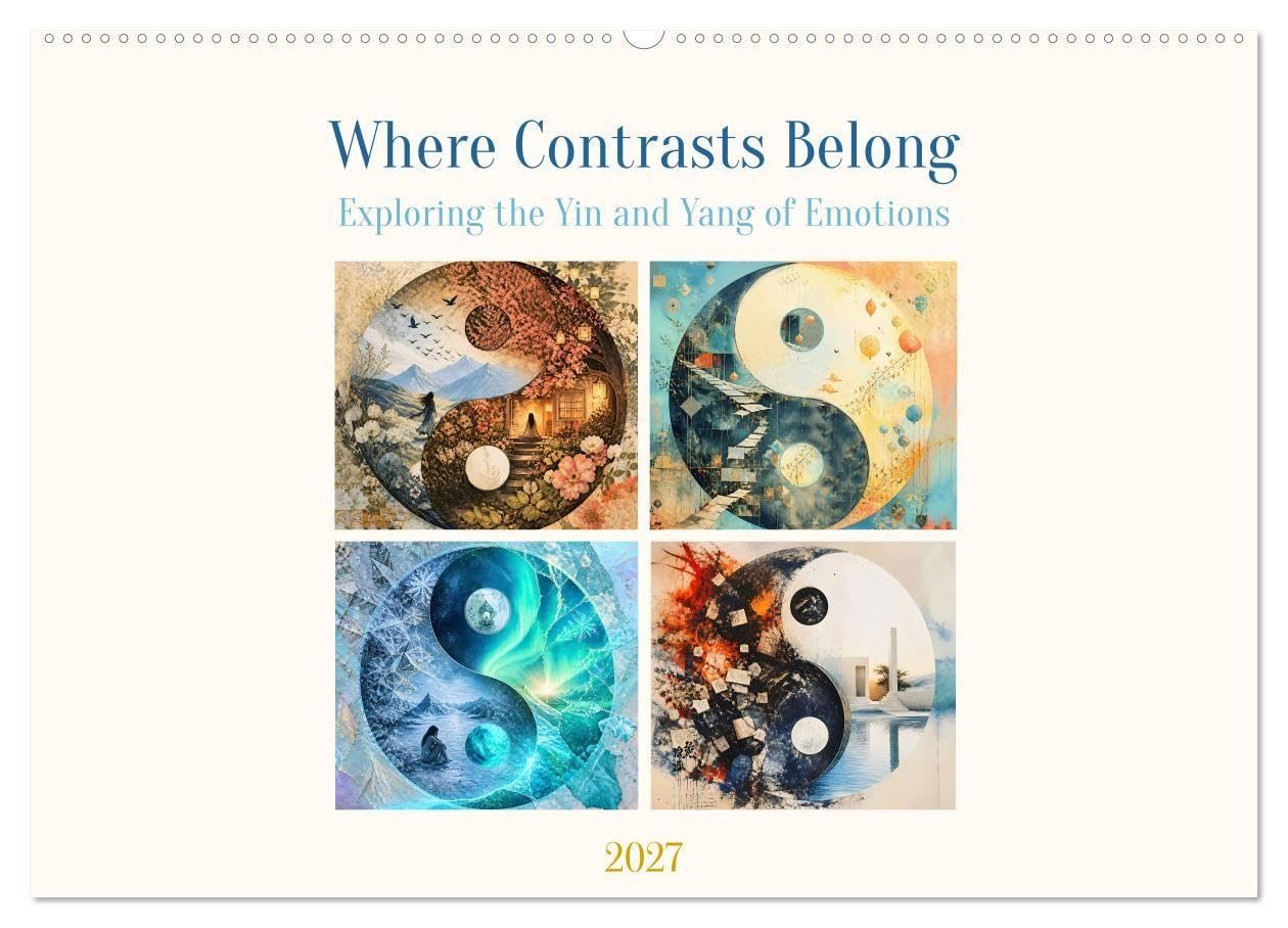 Where Contrasts Belong - Exploring the Yin and Yang of Emotions (Wall Calendar 2027 DIN A2 landscape), CALVENDO 12 Month Wall Calendar: Emotional visual worlds in Yin and Yang (CALVENDO Art)