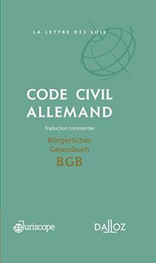 Code civil allemand : Bürgerliches Gesetzbuch (BGB)