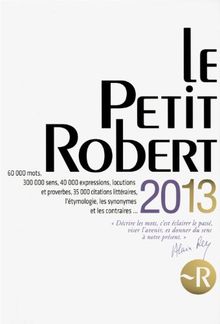 Le Petit Robert 2013