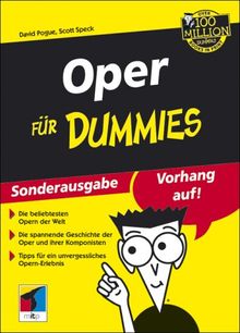 Oper für Dummies, Sonderauflage von Pogue, David, Speck, Scott | Buch | Zustand gut