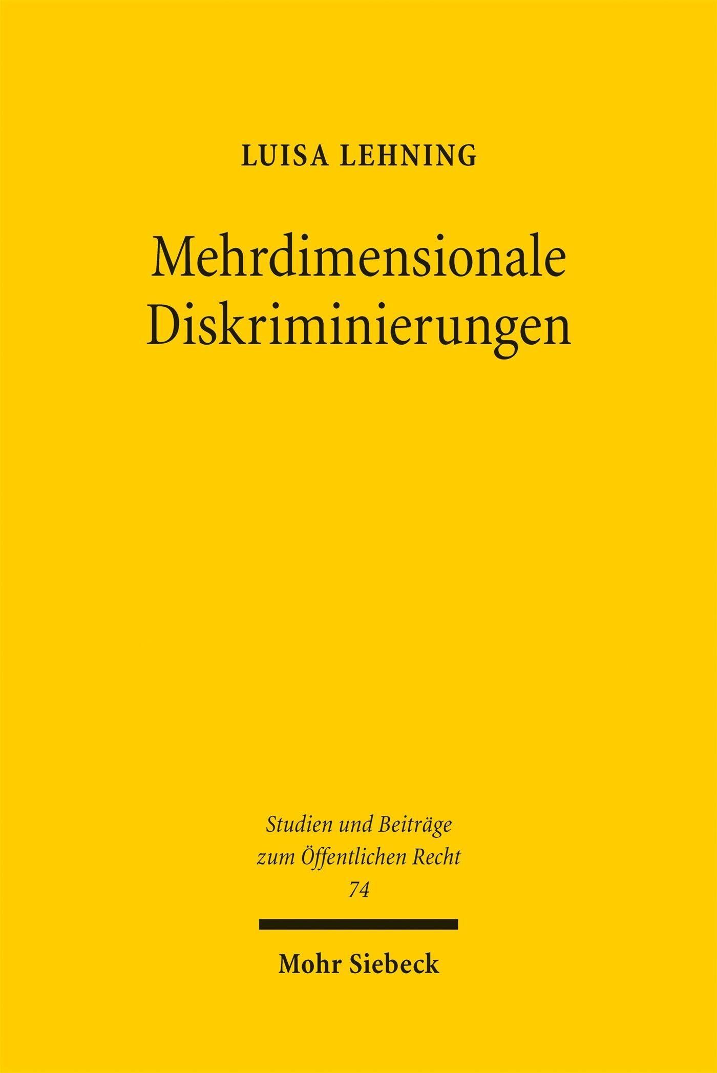 Lehning, Luisa: Mehrdimensionale Diskriminierungen