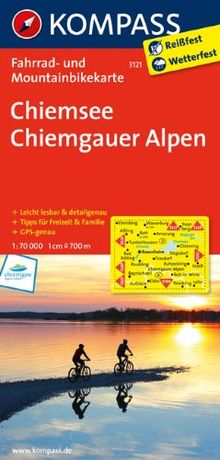 Chiemsee - Chiemgauer Alpen 1 : 70 000: Radkarte. GPS-genau / Leicht lesbar & detailgenau / Touren vor Ort recherchiert / Tipps für Fre& Familie