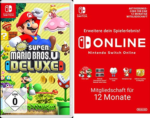 New Super Mario Bros. U Deluxe [Nintendo Switch] + Switch Online 12 Monate  [Download Code] von Nintendo
