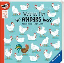 Welches Tier ist anders hier? – Unterschiede finden mit lustigen Tieren für Kinder ab 18 Monaten (Edition Piepmatz)