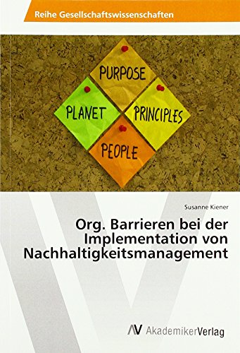 Org. Barrieren bei der Implementation von Nachhaltigkeitsmanagement
